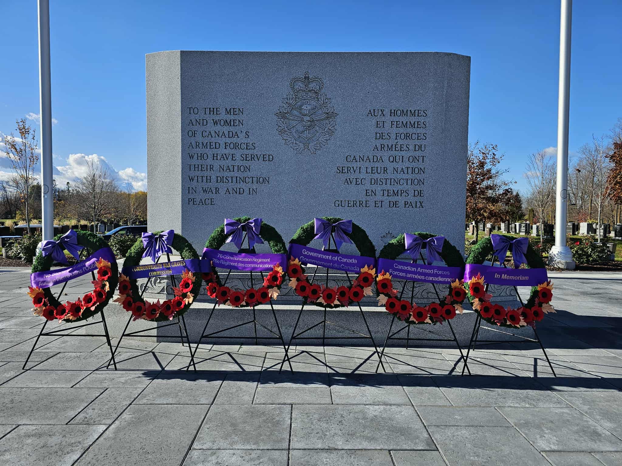 Wreaths at youth lead no stone left alone event