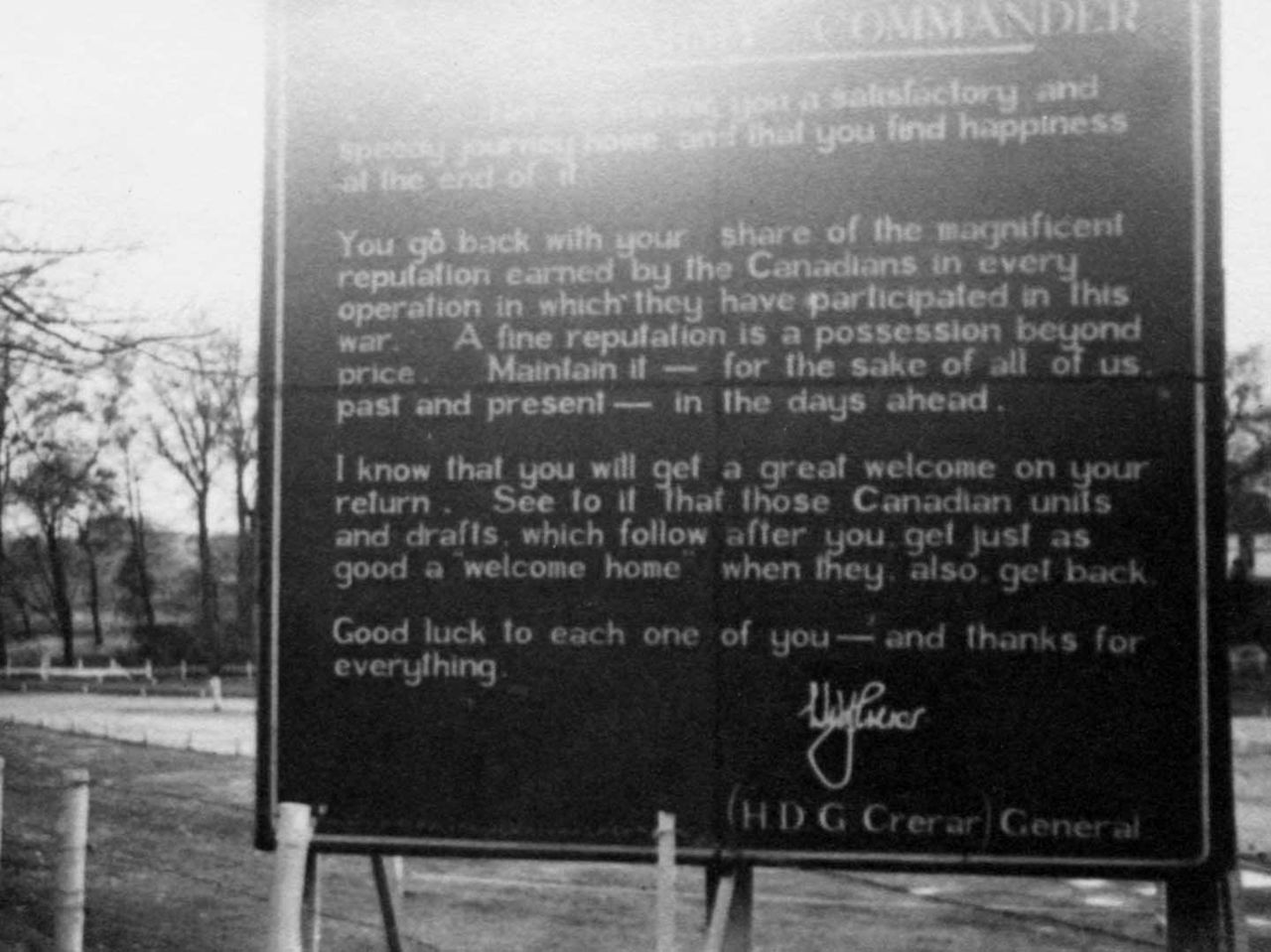 General crerar sign