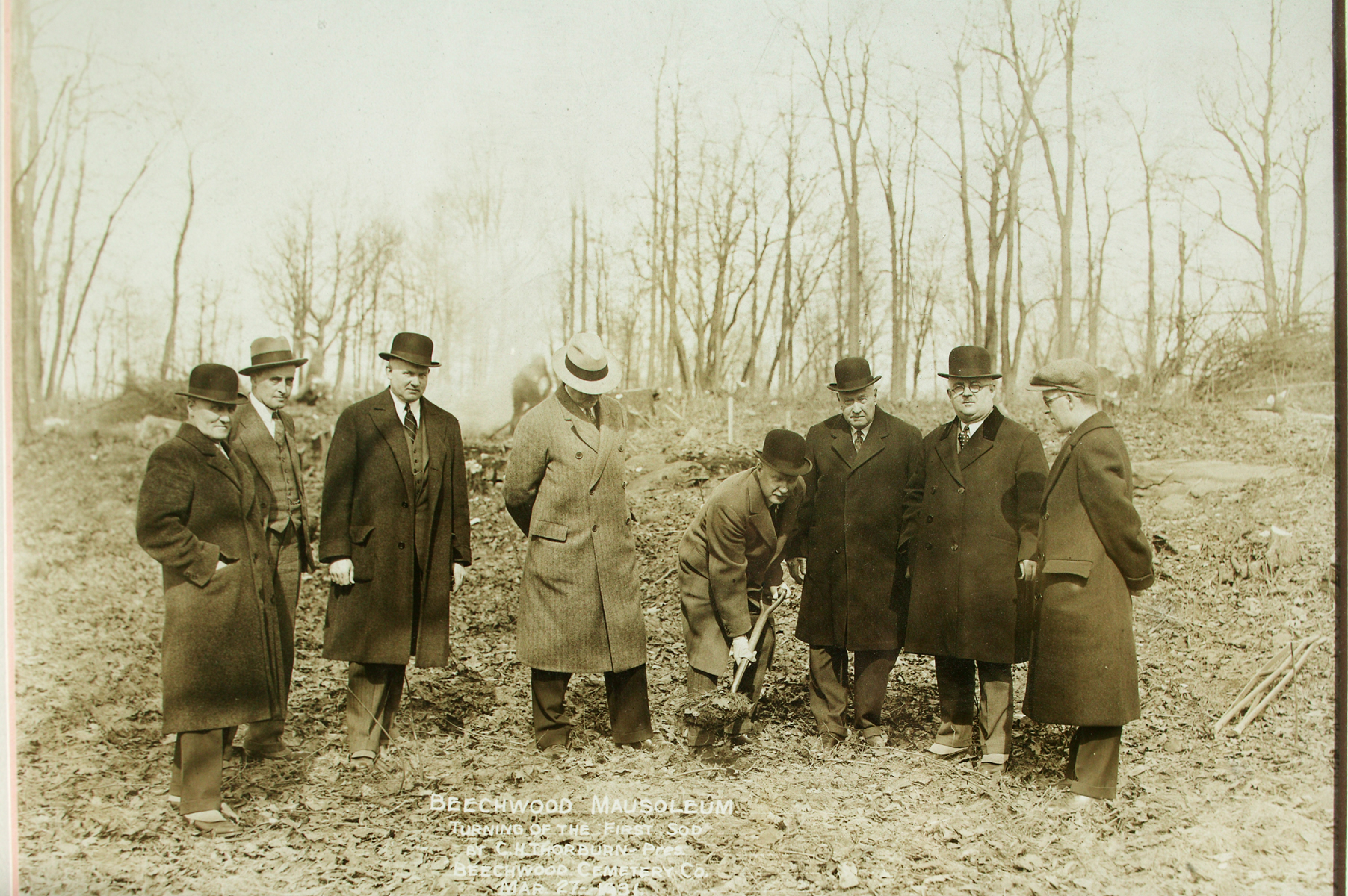 Ground Breaking at the Mausoleum