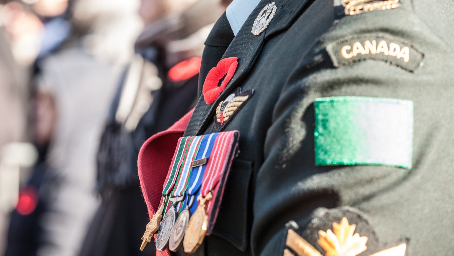 Soldiers metal on a uniform