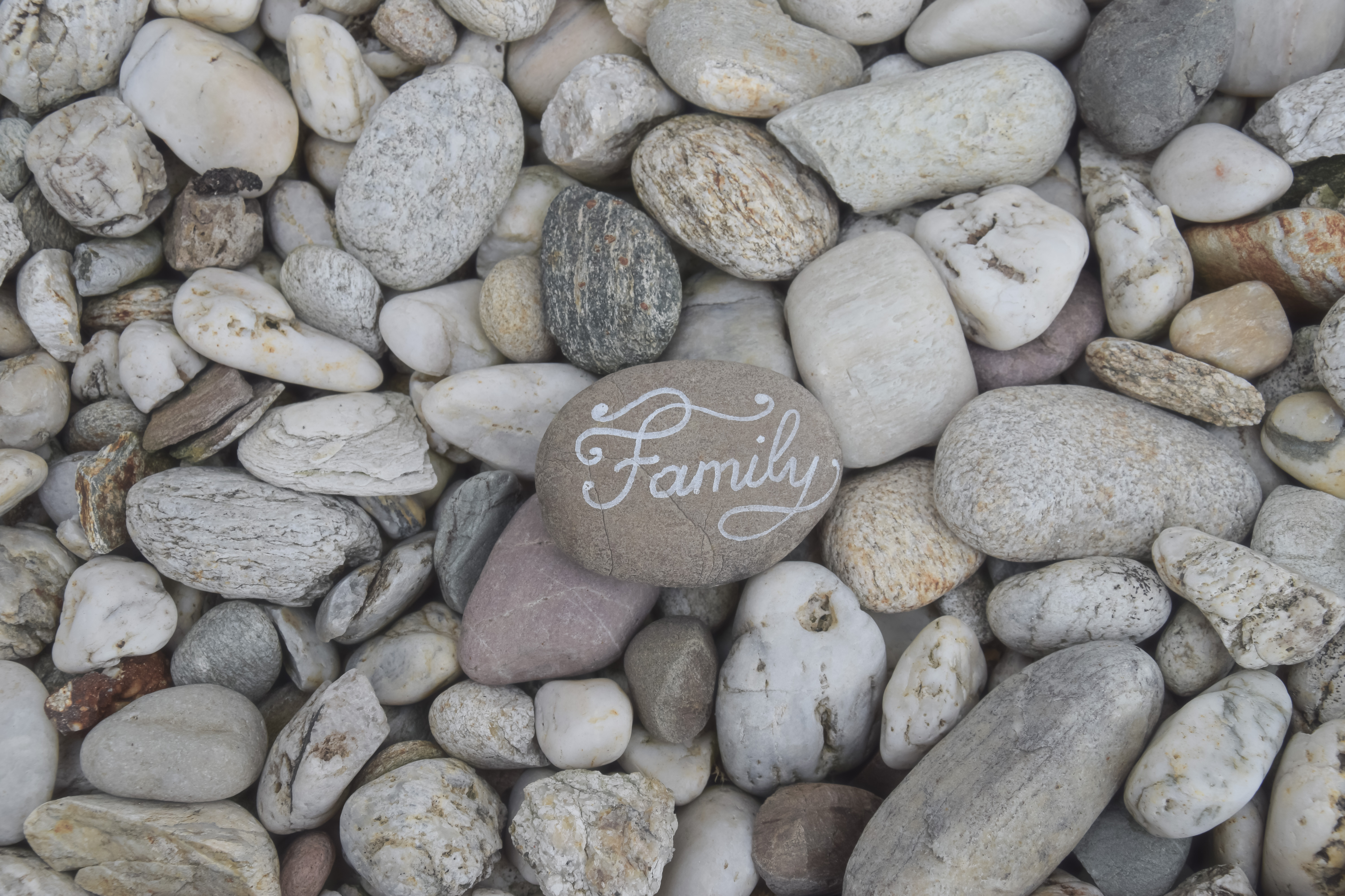 Stones on a grave