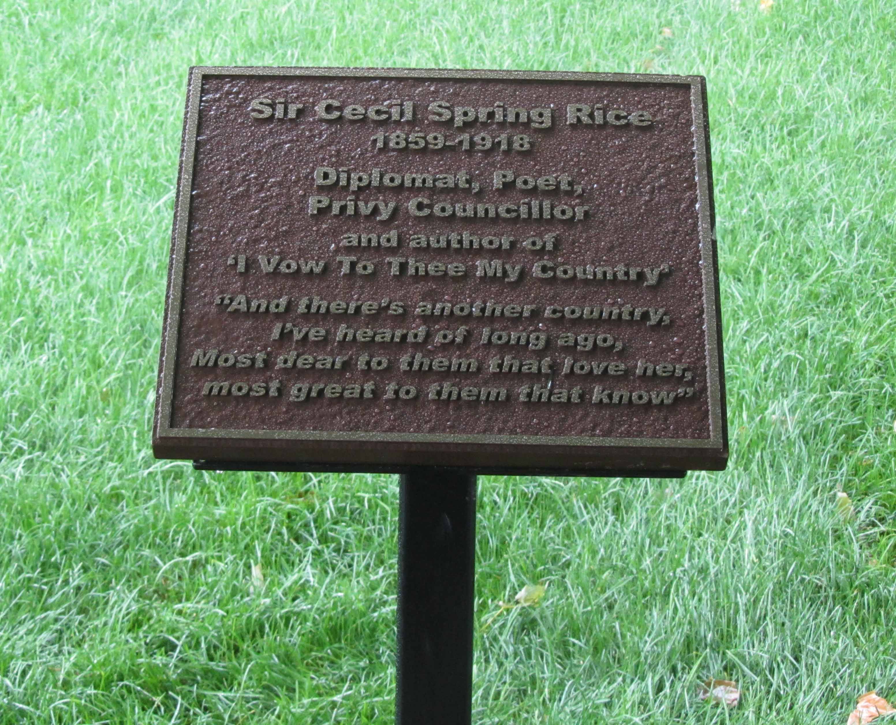 Spring-Rice Plaque