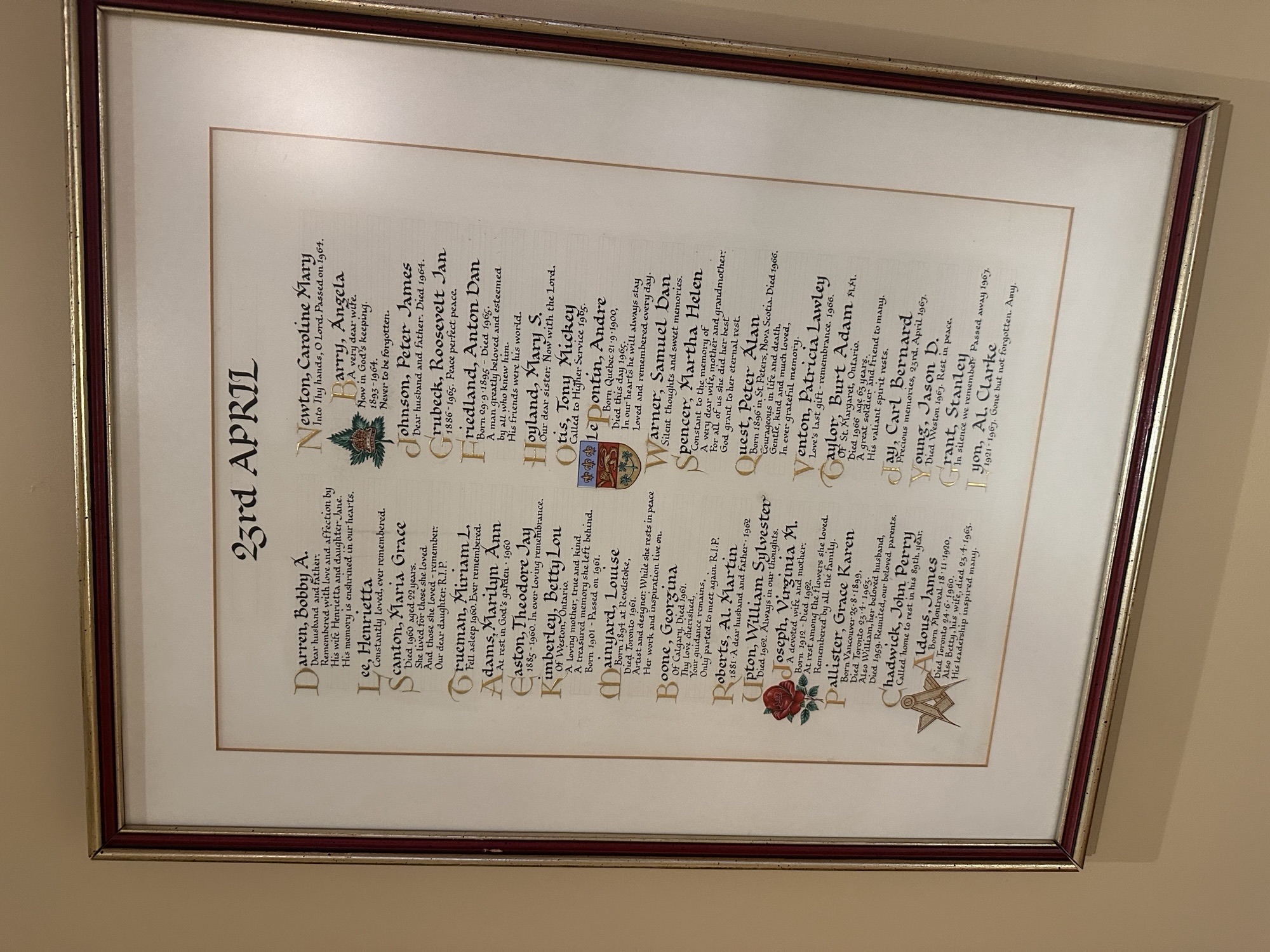 book of rememberance_sample page