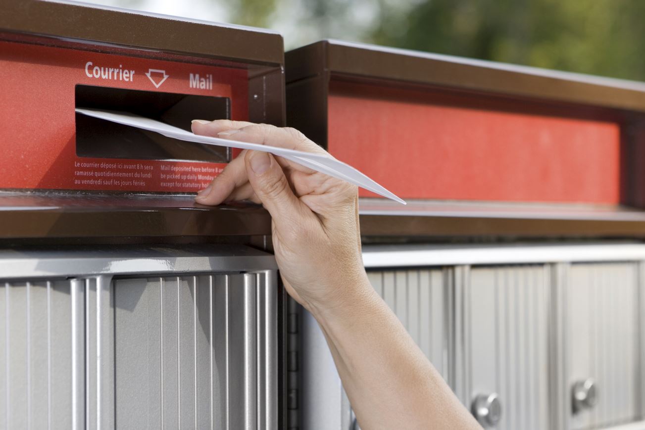 Letter in a mail box