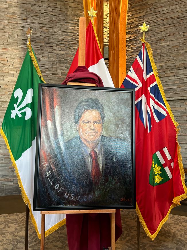 Mauril Belanger Portrait by artisit Bernard Poulin