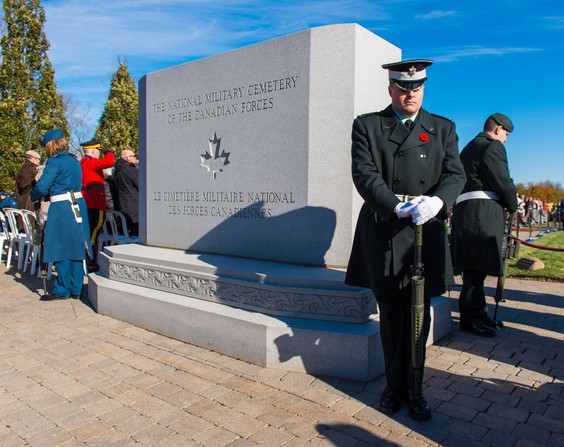 Soldier in repose at the main nmc monument